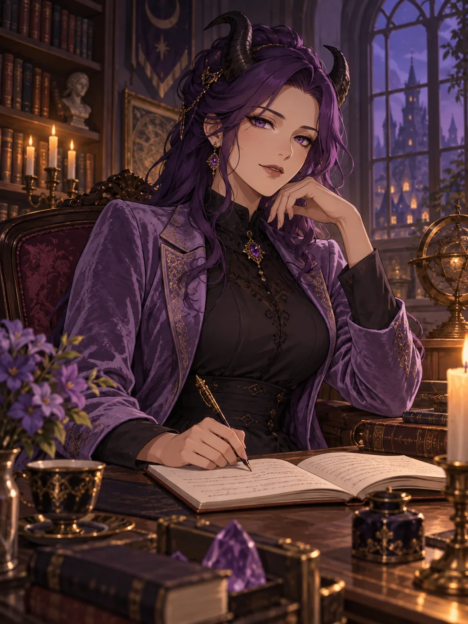 Adult fantasy anime woman